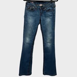 True Religion Jeans Becky Super T Last stand brown combo WQ1564T49 size 26